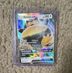 The Pokemon Company 2017 Snorlax GX SM05 SM Black Star Promos Full Art Holo - Image 1