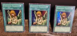 3x Copys YU-GI-Oh! Starter Deck: Pegasus SDP-040 Graceful Charity 1st/limited - Image 1