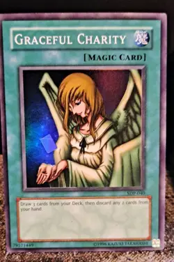 3x Copys YU-GI-Oh! Starter Deck: Pegasus SDP-040 Graceful Charity 1st/limited - Image 3