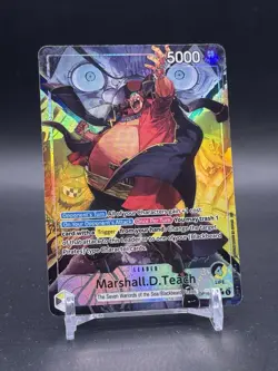 Bandai Marshall D. Teach ALT ART Leader OP16-080 - OP: The Time of Battle NM - Image 1