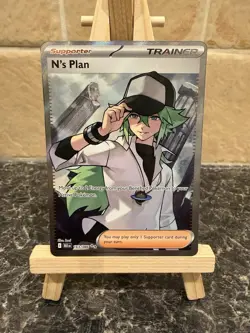 Pokemon TCG N's Plan 163/086 Ultra Rare Black Bolt Near Mint Condition - Image 1
