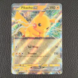 Pikachu ex - 28 - Prismatic Evolutions - Double Rare - NM - Pokemon TCG - Image 1