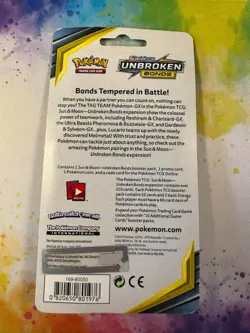 Pokemon TCG Sun & Moon Unbroken Bonds Blister Pack Eevee Holo Promo SM184 Coin - Image 2