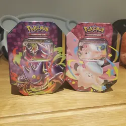 Mega Gengar EX & Mega Clefable Ex Tins Pokemon TCG New Factory Sealed - Image 1