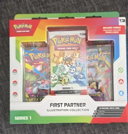 Pokemon TCG First Partner Illustration Collection Series 1 Promo Box - Image 1