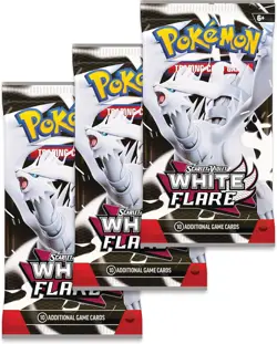 Pokemon TCG Scarlet & Violet 10.5 White Flare Tech Sticker Blister Multi - Image 4