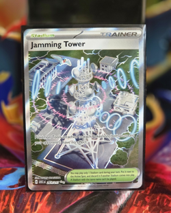Jamming tower 261/217 Full Art Foil Trainer-Stadium Pokemon TCG English - Image 1