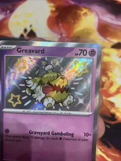 Greavard - SVP 070 - Paldean Fates Black Star Promo - Baby Shiny Pokemon TCG NM - Image 5