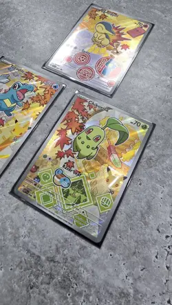 Pokemon First Partner Series 2 - Johto Starter Set Chikorita Cyndaquil Totodile - Image 2
