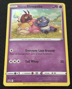 Pokemon TCG - Galarian Slowpoke Sword & Shield Promo SWSH126 Cosmo Holo - NM - Image 2