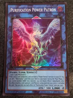 Yugioh! Purification Power Patron CORI-EN039 CHAOS ORIGINS In Hand - Image 1