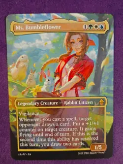 Ms. Bumbleflower MTG Fan Art Anime Test Card - Image 1