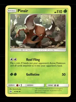 Pinsir 6/149 SM Base Set NM/M Pokemon - Image 1