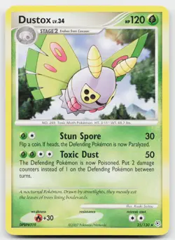 Dustox 25/130 Rare Diamond & Pearl Pokemon Near Mint - Image 1