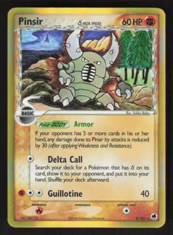 Pokemon TCG Dragon Frontiers Holo Pinsir Delta Species #9/101 - Image 1