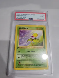 1999 Pokemon 1st Edition Jungle Bellsprout 49/64 Mint PSA 6 - Image 1