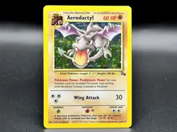 Aerodactyl Holo 1/62 Fossil Set Pokemon Card 1999 WOTC Vintage - Image 1