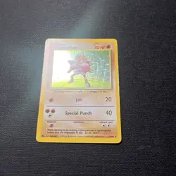 Pokemon TCG Cards Hitmonchan 7/102 Base Set Holo Rare LP - Image 4