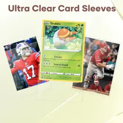 3000 Counts Card Sleeves, Clear Penny Sleeves for Trading 66×91MM, - Image 2