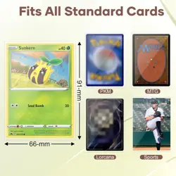 3000 Counts Card Sleeves, Clear Penny Sleeves for Trading 66×91MM, - Image 5
