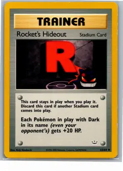 Rocket's Hideout Uncommon Neo Revelation 63/64 - Image 1