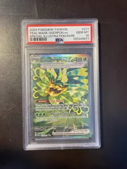 PSA 10 Teal Mask Ogerpon - 211/167 - Twilight Masquerade - Pokemon - Image 1
