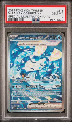WELLSPRING MASK OGERPON EX 2024 Pokemon Twilight Masquerade SIR #213 PSA 10 - Image 1