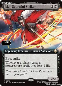 Mai, Scornful Striker (Extended Art) EN [TLA - 374] - LP [Foil] TCG MTG - Image 1