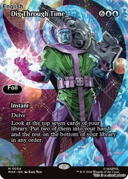 Dig Through Time (Borderless) EN [MAR - 54] - NM [Foil] TCG MTG - Image 1