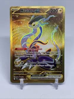 Pokemon TCG Miraidon EX Holo Gold Card 253/198 Scarlet & Violet Base Set - Image 1