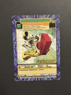 Digimon Gekomon Bo-280 - Series 6 Digi-Battle Non Holo Card - Image 1