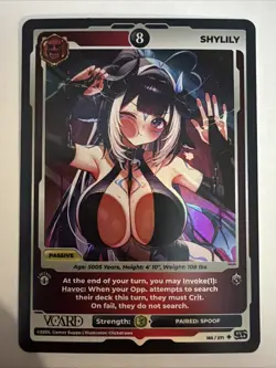 Gamersupps Vcard TCG Divine Chaos Shylily Holo Foil 8 1st Ed 165/271 - Image 1