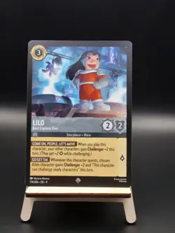Lilo - Best Explorer Ever - 174/204 - #174 - Super Rare - Lorcana: Fabled - Image 1