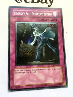 YUGIOH - KOZAKY'S SELF-DESTRUCT BUTTON - TLM-EN052 - EXCELLENT - RARE - LOST MIL - Image 2