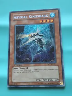 Yugioh Card - Abyssal Kingshark - TAEV-EN084 - Secret Rare - 1st Edition - LP - Image 1