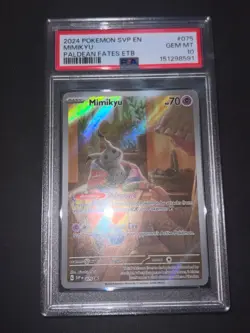 PSA 10 FRESH CERT Mimikyu 075 Sv: Scarlet & Violet Promo Cards Holo - Image 4