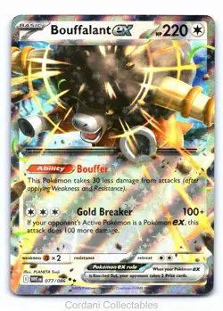 Bouffalant EX 077/086 - White Flare - Pokemon Card - Near Mint - Image 1