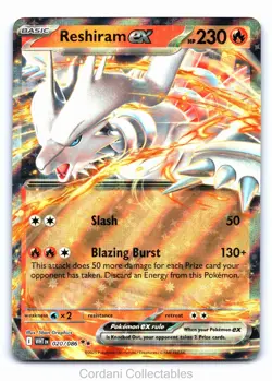 Reshiram EX 020/086 - White Flare - Pokemon Card - Near Mint - Image 1