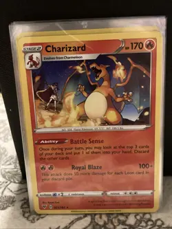 Pokemon Charizard Vivid Voltage 025/185 Rare 170HP Royal Blaze English TCG Card - Image 1