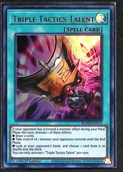 Triple Tactics Talent - BLMM-EN170 - Ultra Rare - 1st Edition - Yugioh - Image 1