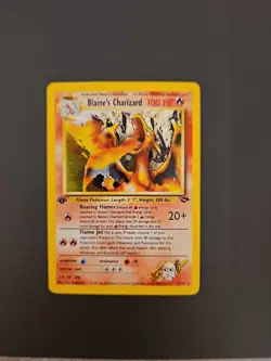 Blaine's Charizard 1st Edition Holo Rare 002/132 Gym Challenge Pokemon Card - Image 2
