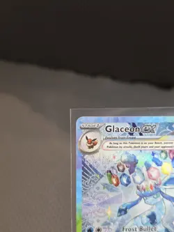 Pokemon TCG Glaceon EX Card Sir Prismatic Evolutions 150/131 Fresh NM Condition - Image 3