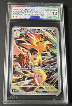 Pokemon TCG Ethan's Typhlosion Card 190/182 AGS LEGENDARY 10 POP 4 - Image 1