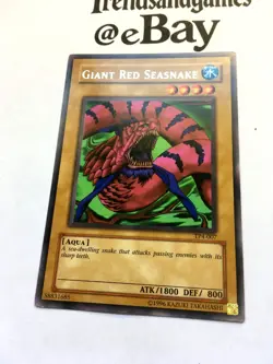 YUGIOH - GIANT RED SEASNAKE - TP4-007 - RARE - NEAR MINT - TOURNAMENT PACK 4 - Image 3