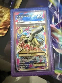 Pokemon TCG M Blastoise EX Full Art Holo Card 102/108 Evolutions Ultra Rare - Image 1