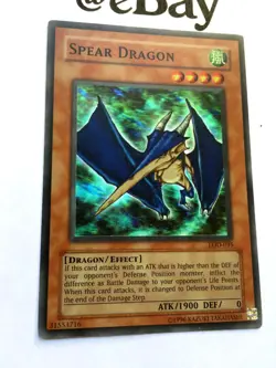YUGIOH - SPEAR DRAGON - LOD-035 - SUPER RARE - NEAR MINT - LEGACY OF DARKNESS - Image 2