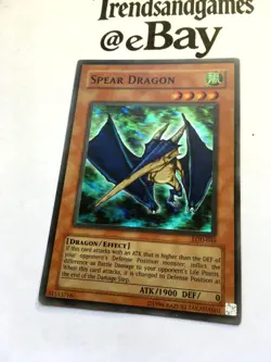 YUGIOH - SPEAR DRAGON - LOD-035 - SUPER RARE - NEAR MINT - LEGACY OF DARKNESS - Image 3