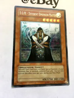YUGIOH - D.D.M. DIFFERENT DIMENSION MASTER - CRV-EN032 - ULTIMATE RARE - EXC. - Image 2