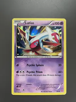 Pokemon TCG Latias 30/30 XY Latios & Latias Trainer Kit Holo Rare - Image 1