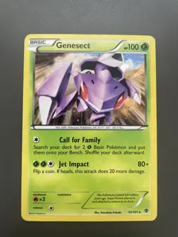 Pokemon Genesect 10/101 Plasma Blast Cracked Ice Holo Rare - Image 1